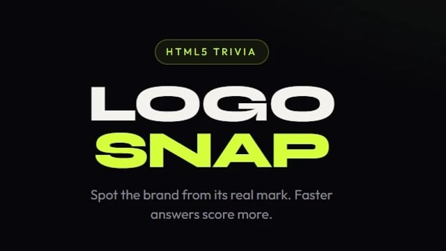 Logo Snap Quiz Game