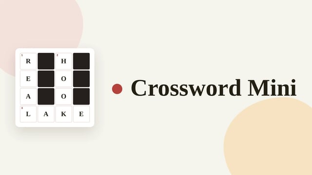 Crossword Mini
