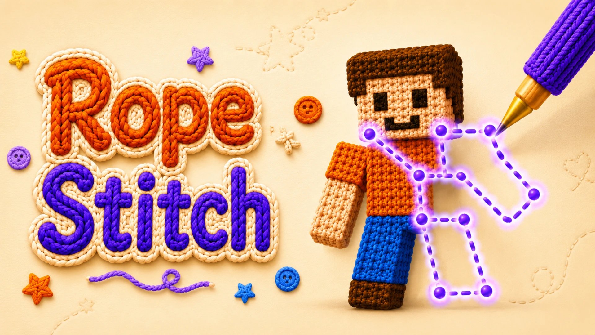 Color Rope Stitching