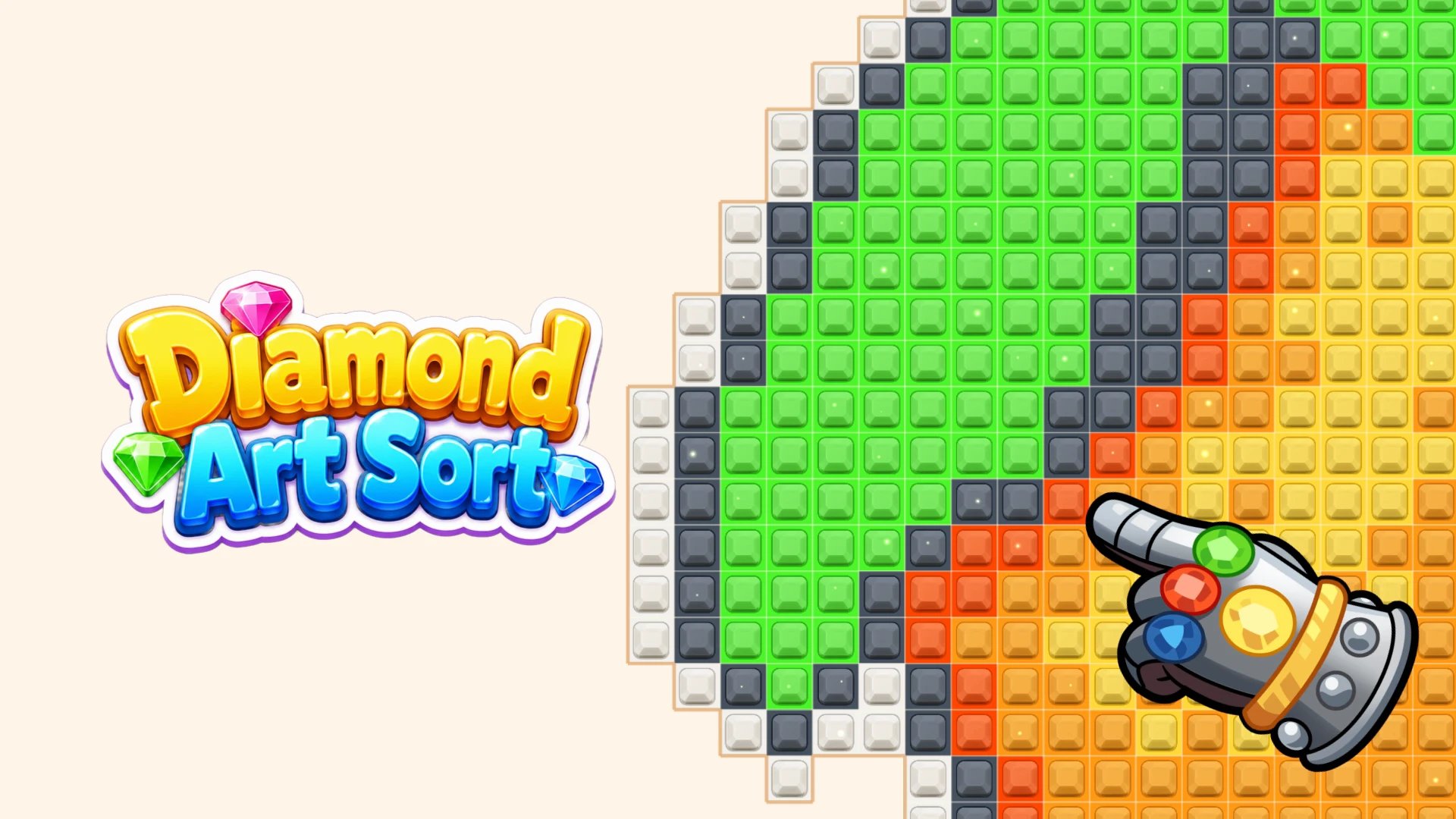 Diamond Art: Jewel Color Sort